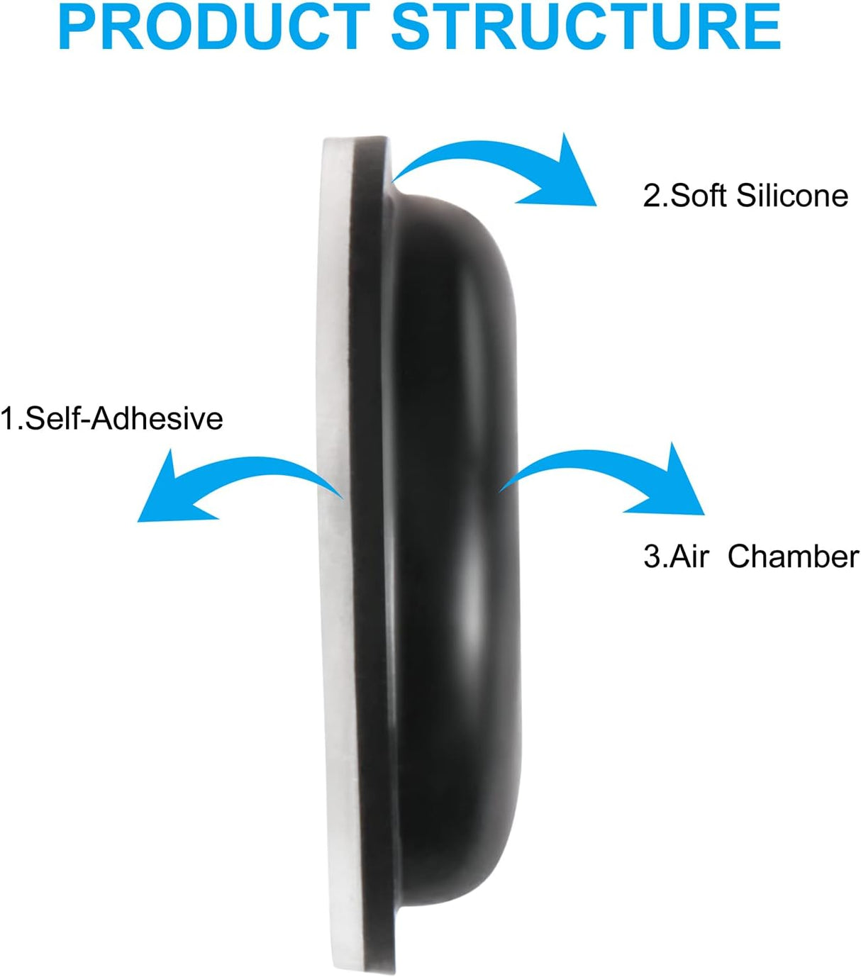 Adhesive / Stick-On Silicone-Nose Pads-Clear-Seek Optics