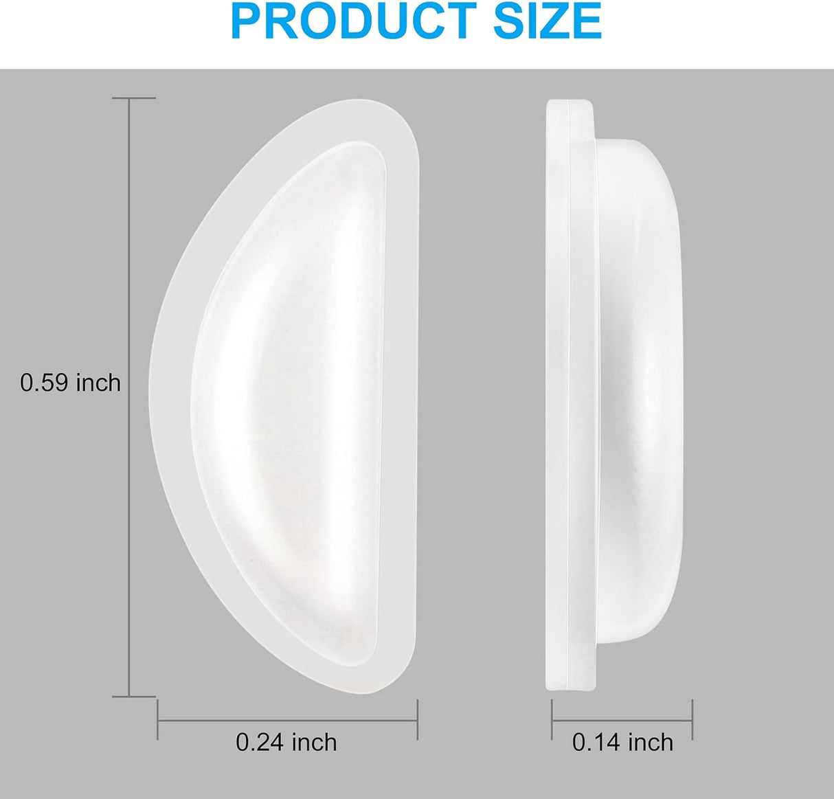 Adhesive / Stick-On Silicone-Nose Pads-Clear-Seek Optics