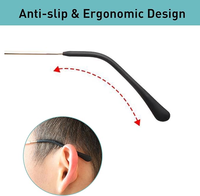 Silicone Temple Cover / Ear Sock Sleeves-Temple Covers-Seek Optics