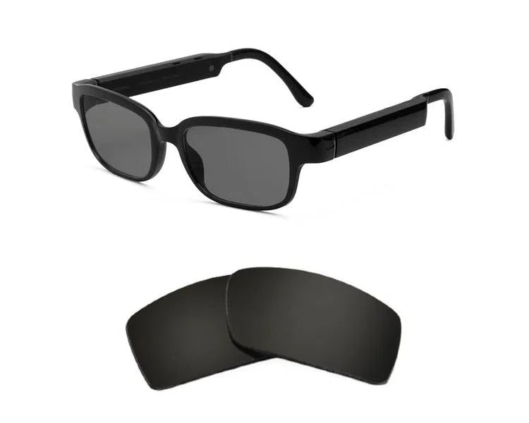 Amazon Echo Frames (2nd Gen)-Replacement Lenses-Volcanic Black-Non-Polarized-Seek Optics