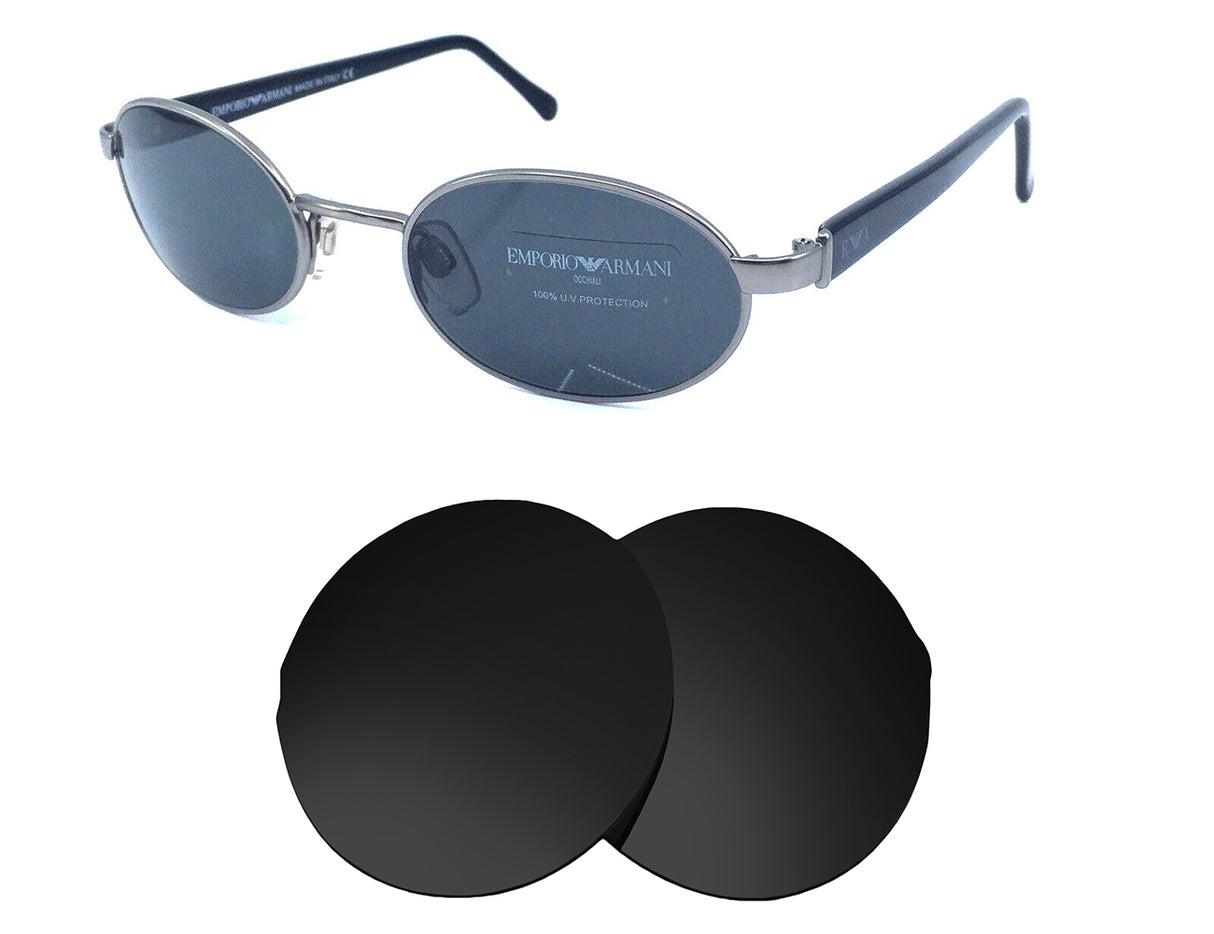 Armani 106-S-Replacement Lenses-Volcanic Black-Non-Polarized-Seek Optics