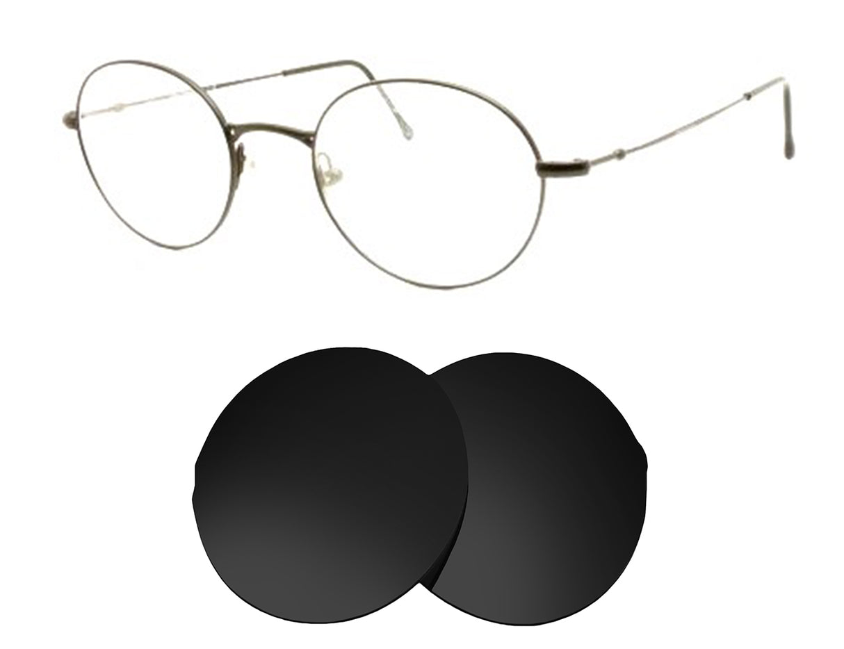 Armani 252-Replacement Lenses-Volcanic Black-Non-Polarized-Seek Optics