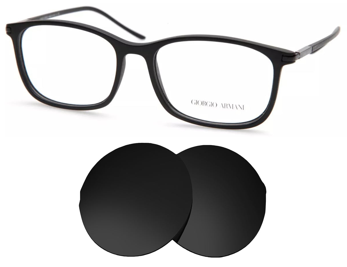 Armani AR7006-Replacement Lenses-Volcanic Black-Non-Polarized-Seek Optics