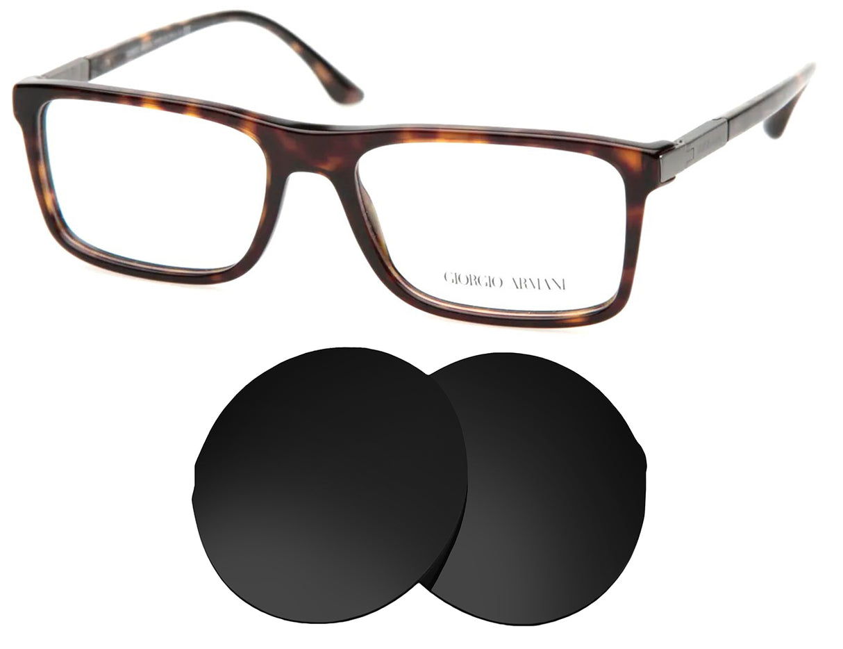 Armani AR7076-Replacement Lenses-Volcanic Black-Non-Polarized-Seek Optics