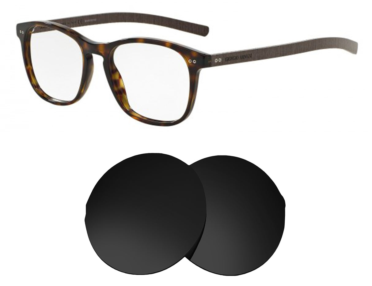Armani AR7080-Replacement Lenses-Volcanic Black-Non-Polarized-Seek Optics