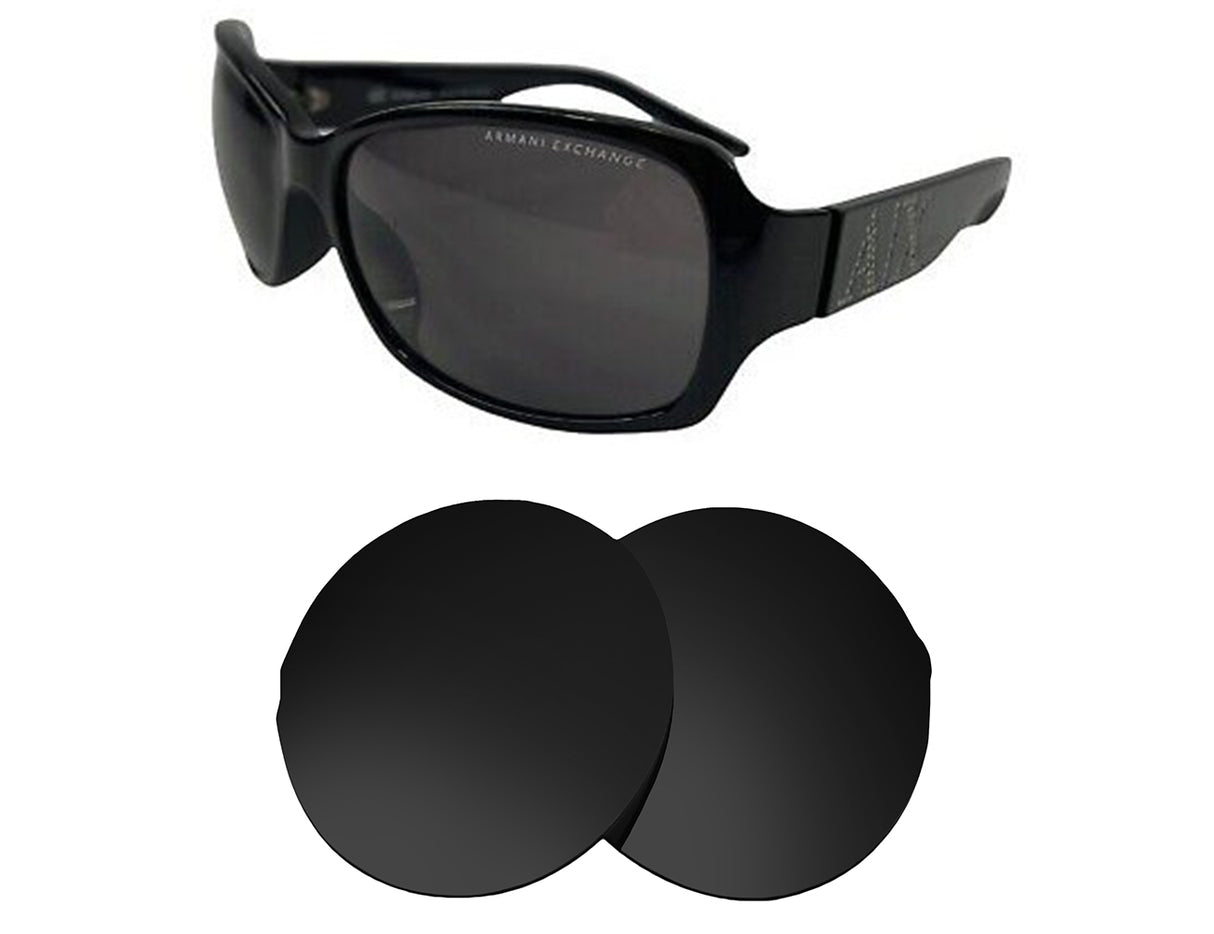 Armani AX066S-Replacement Lenses-Volcanic Black-Non-Polarized-Seek Optics