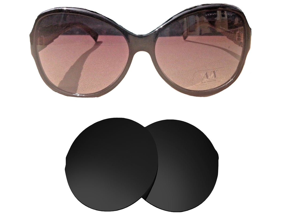 Armani AX161S-Replacement Lenses-Volcanic Black-Non-Polarized-Seek Optics