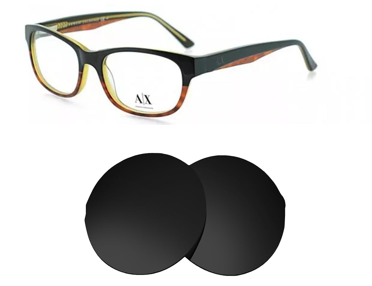 Armani AX229S-Replacement Lenses-Volcanic Black-Non-Polarized-Seek Optics