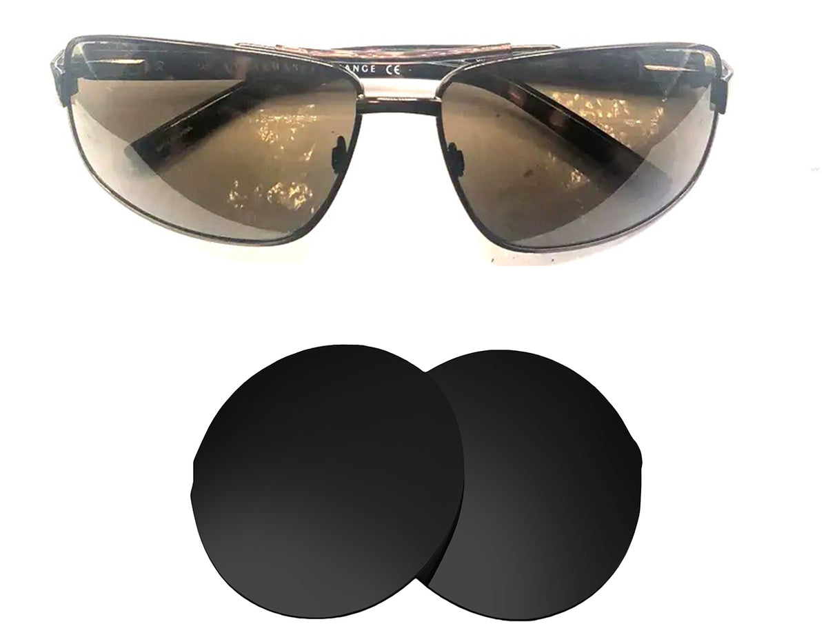 Armani AX198S-Replacement Lenses-Volcanic Black-Non-Polarized-Seek Optics