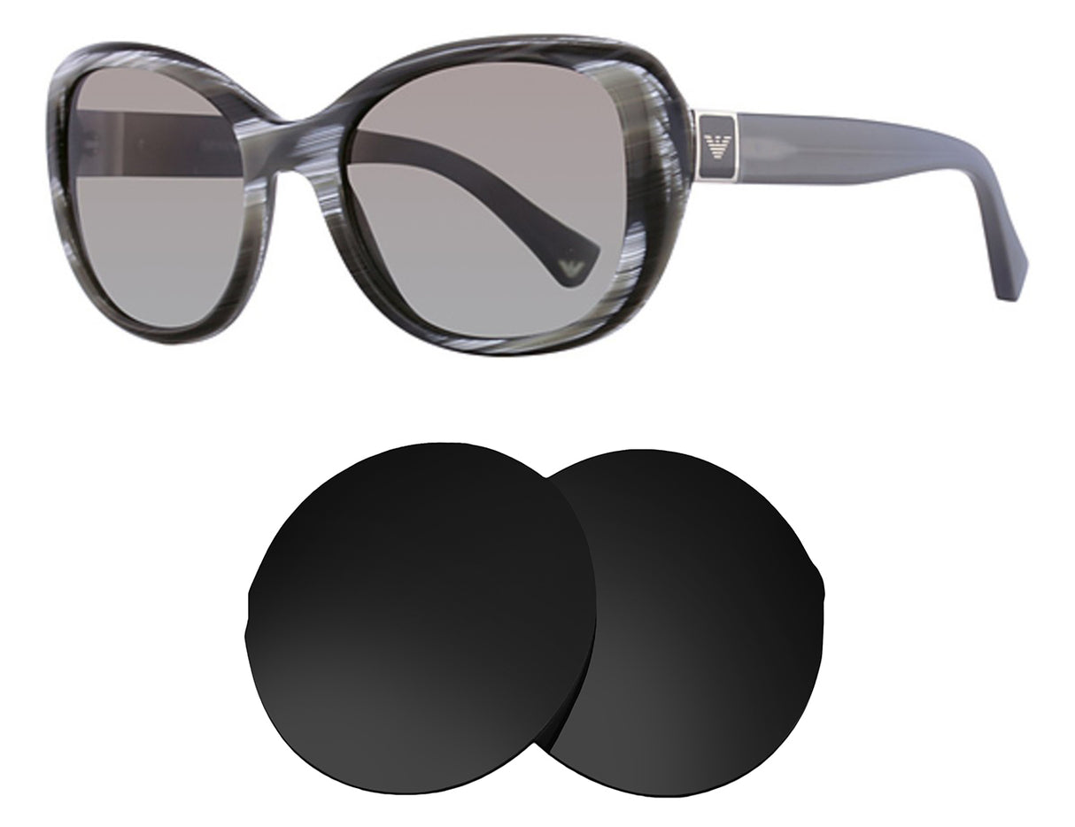 Armani EA4052-Replacement Lenses-Volcanic Black-Non-Polarized-Seek Optics