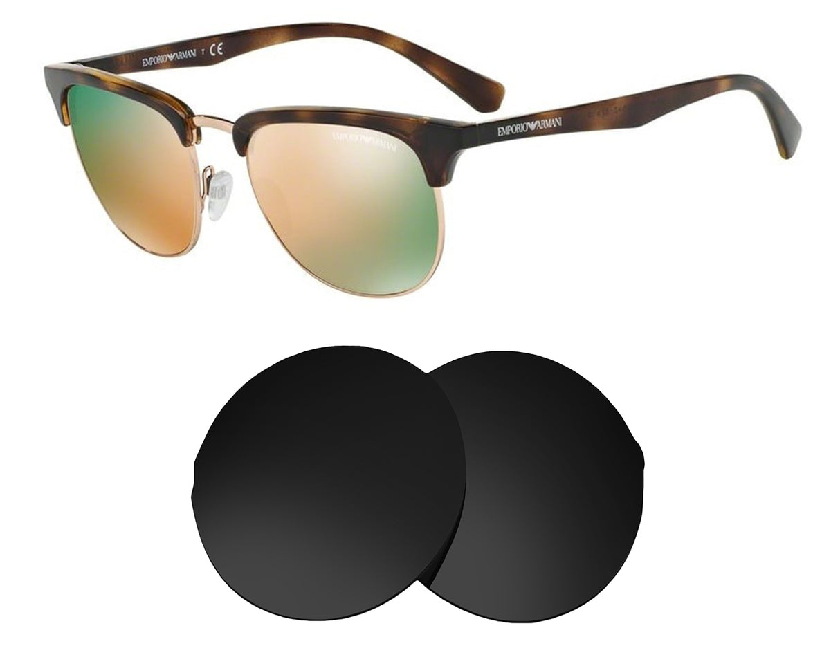 Armani EA4072-Replacement Lenses-Volcanic Black-Non-Polarized-Seek Optics