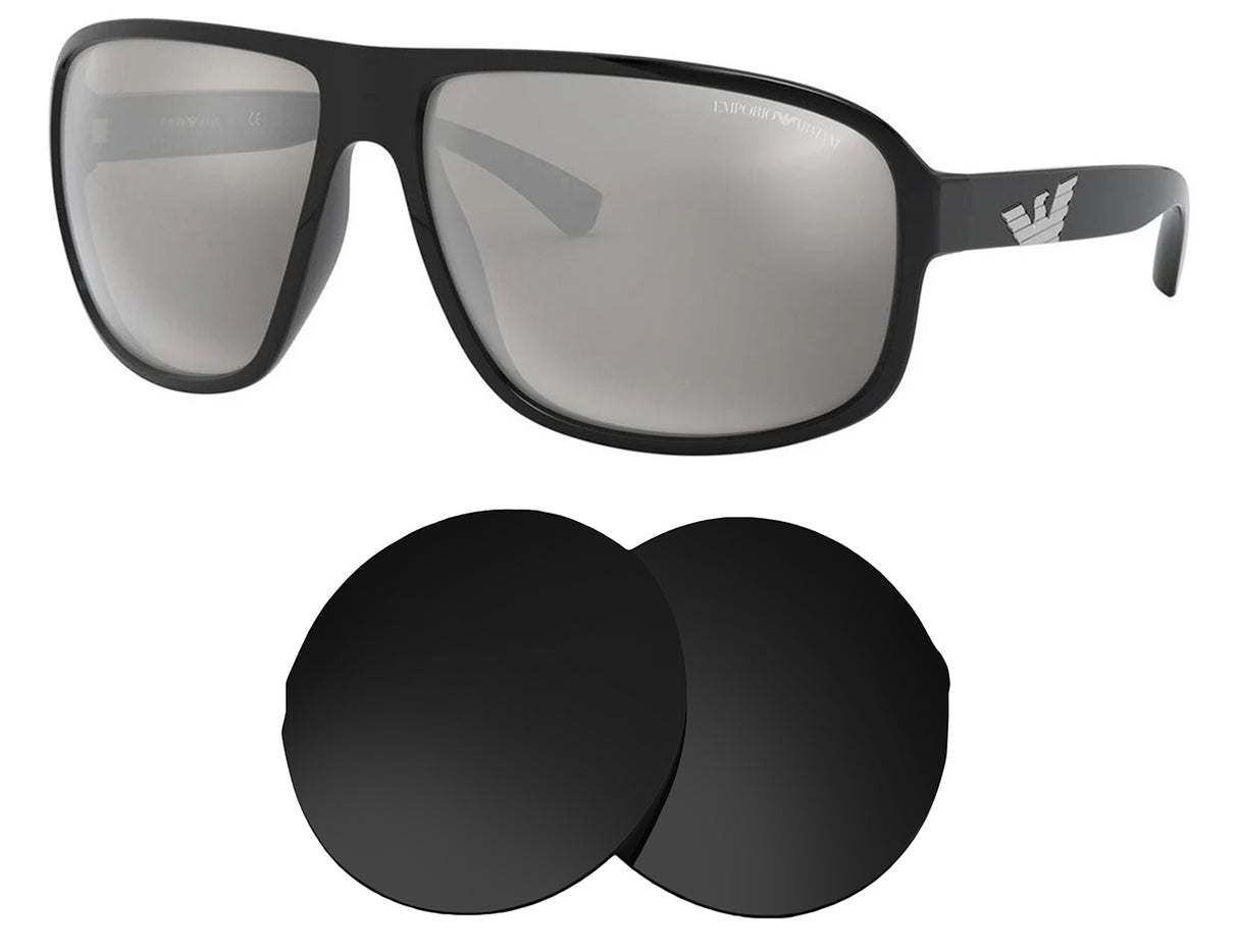 Armani EA4130-Replacement Lenses-Volcanic Black-Non-Polarized-Seek Optics