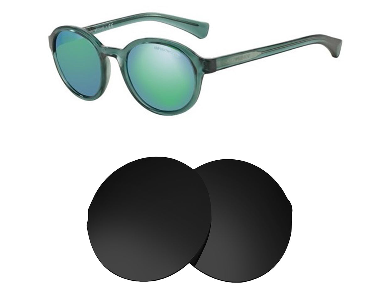 Armani EA4054-Replacement Lenses-Volcanic Black-Non-Polarized-Seek Optics