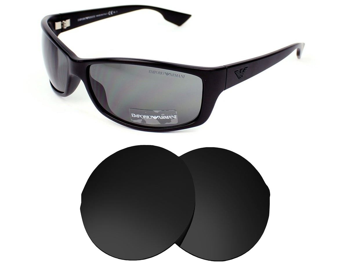 Armani EA9618S-Replacement Lenses-Volcanic Black-Non-Polarized-Seek Optics