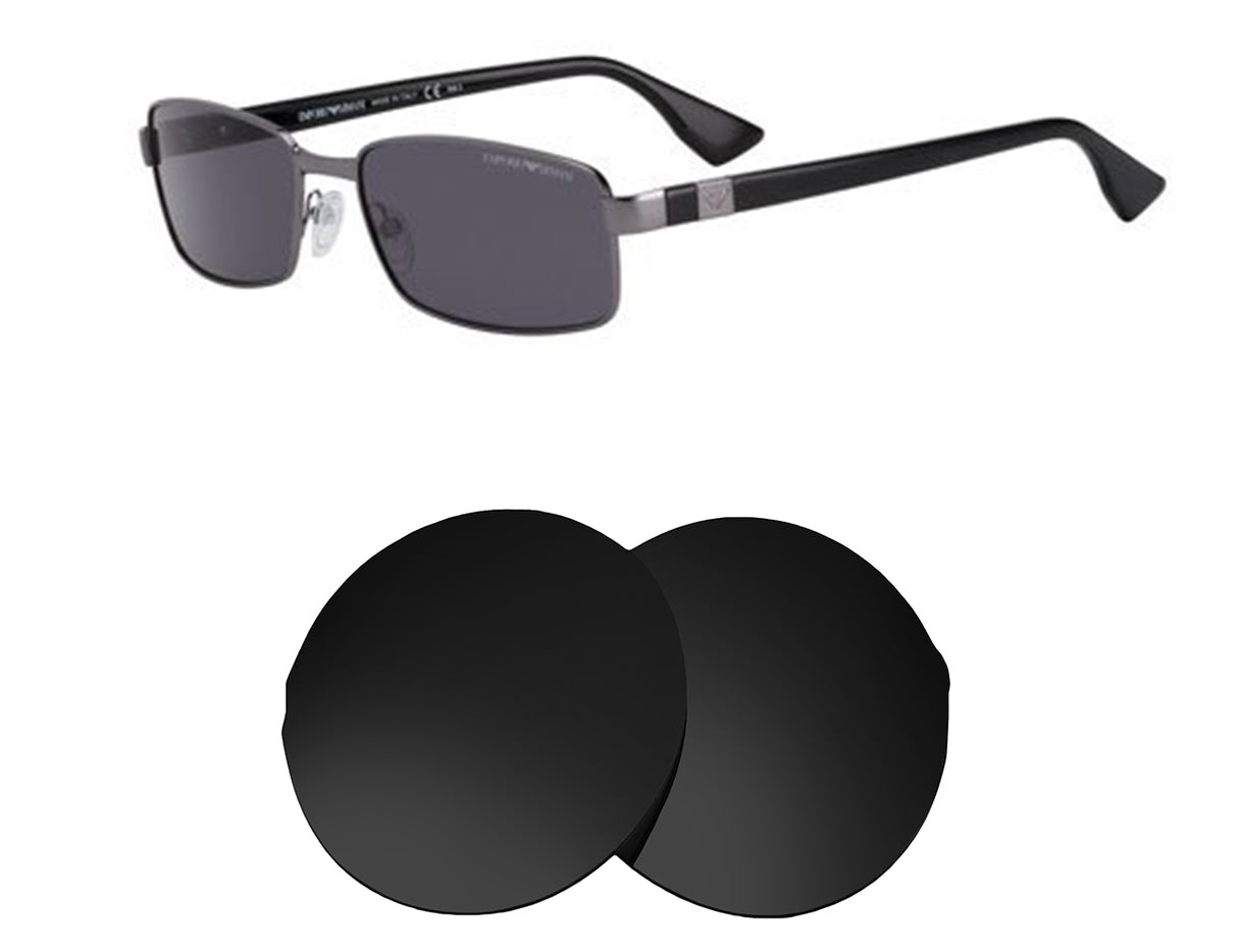 Armani EA9743S-Replacement Lenses-Volcanic Black-Non-Polarized-Seek Optics