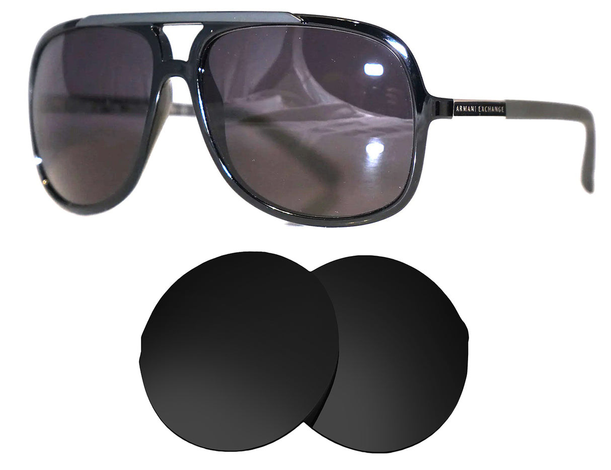 Armani AX230 C78-Replacement Lenses-Volcanic Black-Non-Polarized-Seek Optics