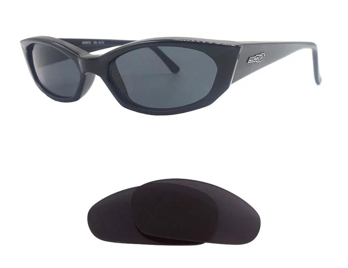 Arnette Mantis D394-Replacement Lenses-Volcanic Black-Non-Polarized-Seek Optics