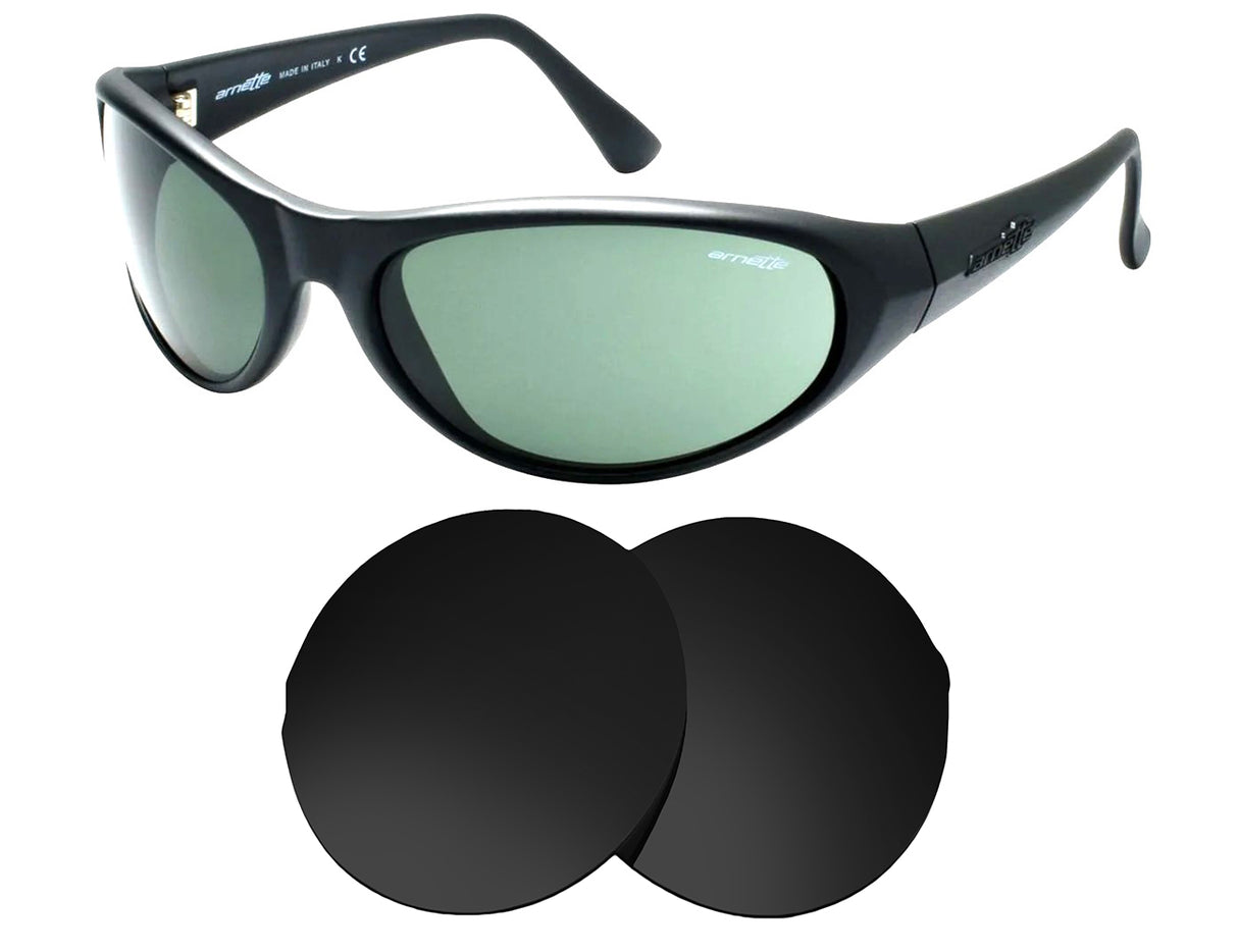 Arnete Raven AN4188 63mm-Replacement Lenses-Volcanic Black-Non-Polarized-Seek Optics