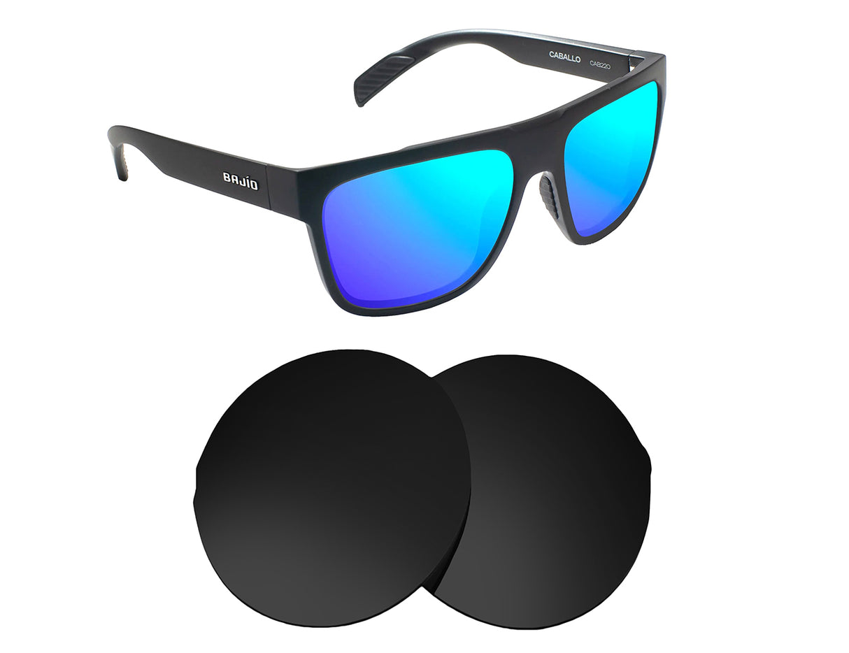 Bajio Caballo-Replacement Lenses-Volcanic Black-Non-Polarized-Seek Optics
