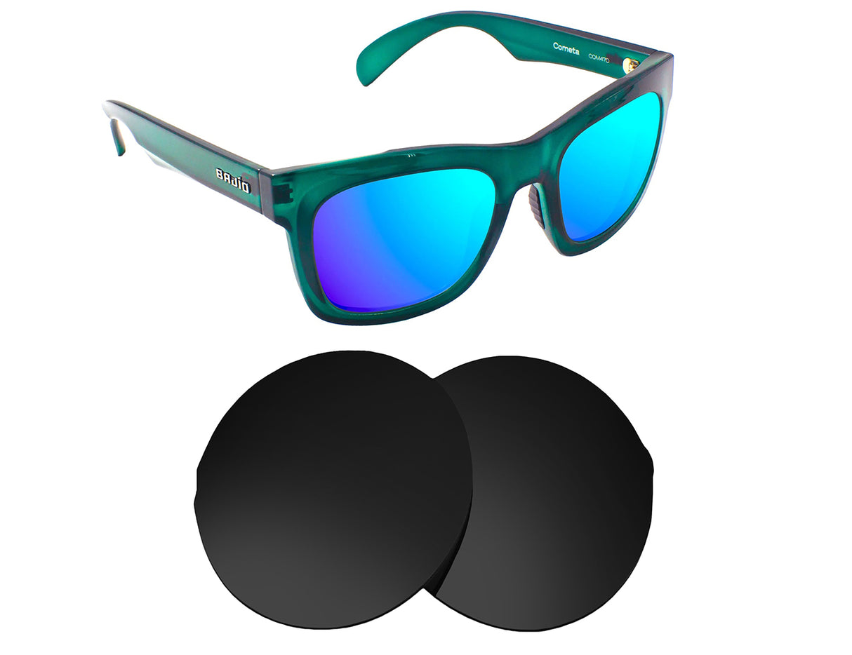 Bajio Cometa-Replacement Lenses-Volcanic Black-Non-Polarized-Seek Optics