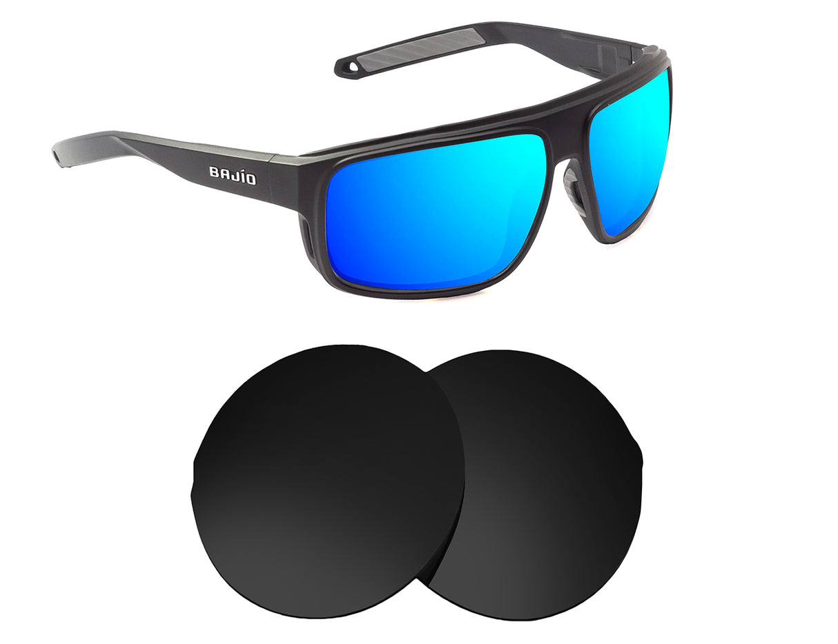 Bajio Greenland-Replacement Lenses-Volcanic Black-Non-Polarized-Seek Optics
