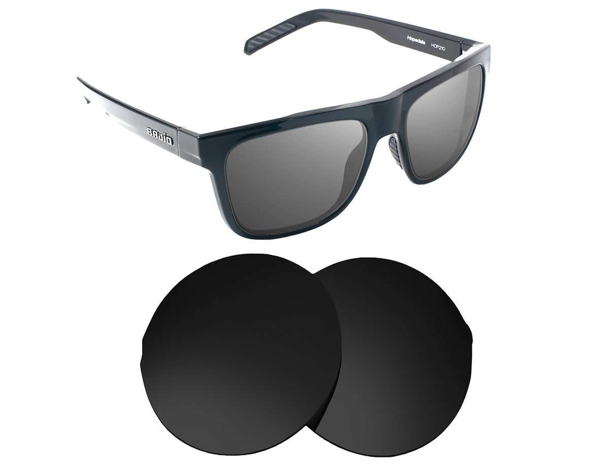 Bajio Hopedale-Replacement Lenses-Volcanic Black-Non-Polarized-Seek Optics