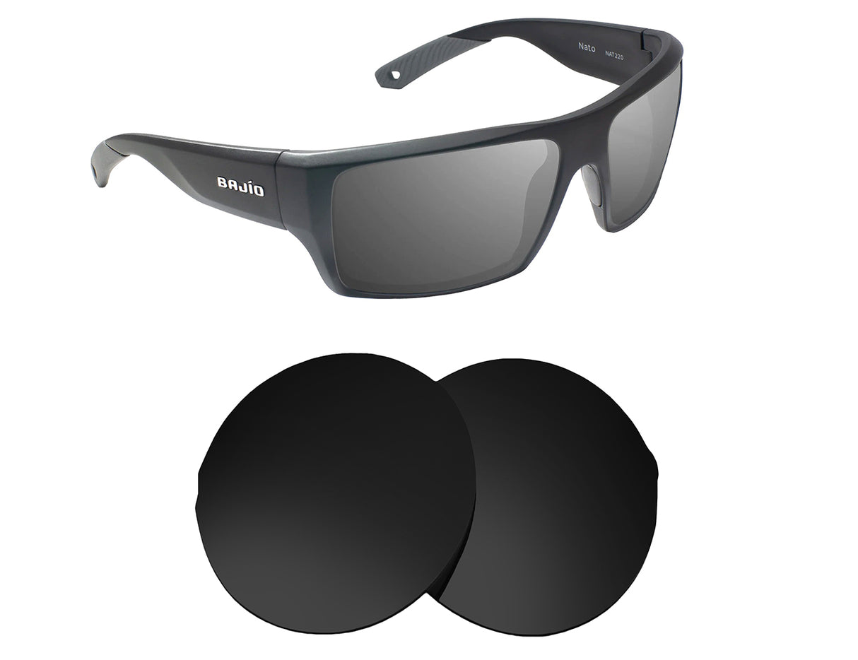 Bajio Nato-Replacement Lenses-Volcanic Black-Non-Polarized-Seek Optics