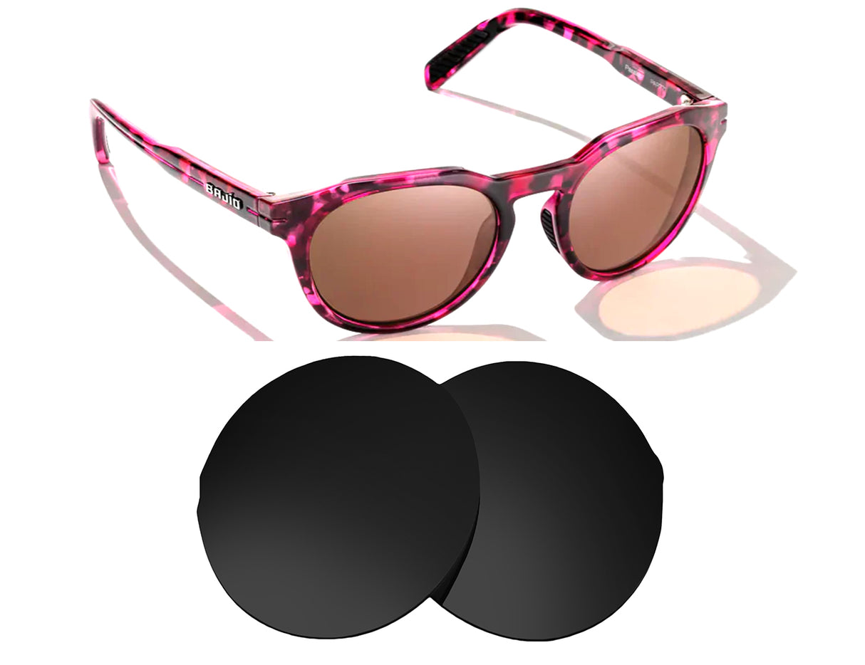 Bajio Paraiso-Replacement Lenses-Volcanic Black-Non-Polarized-Seek Optics