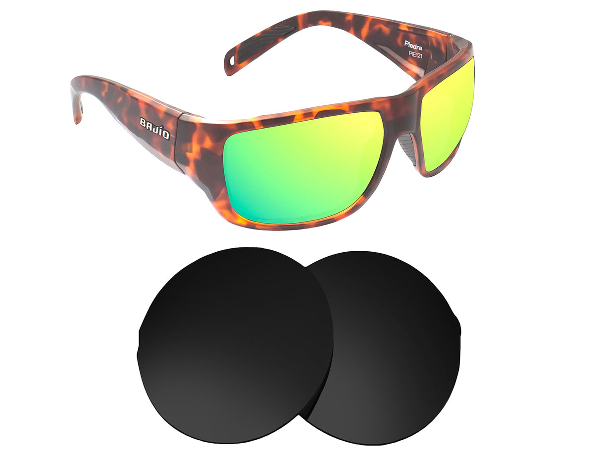 Bajio Piedra-Replacement Lenses-Volcanic Black-Non-Polarized-Seek Optics