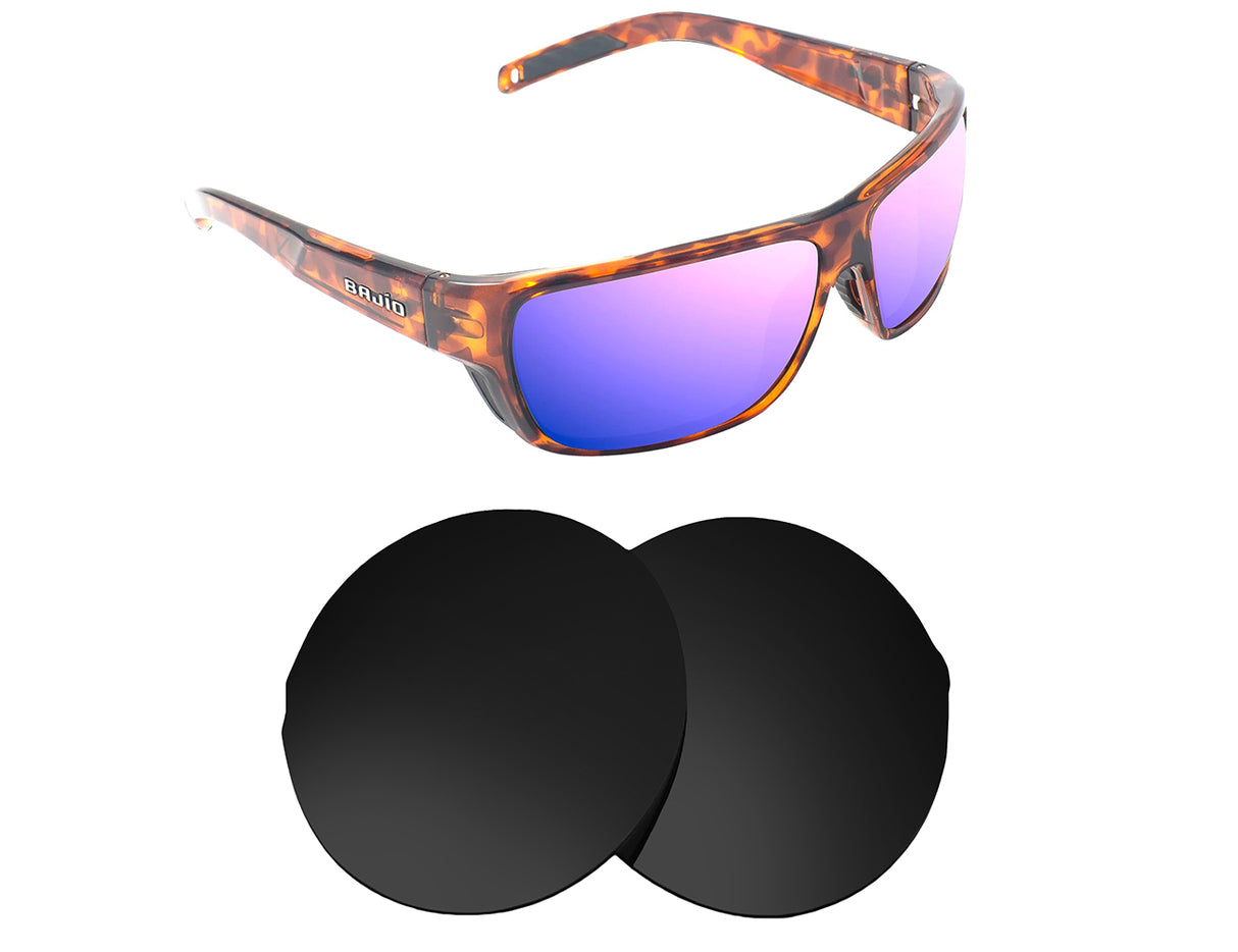 Bajio Rigolets-Replacement Lenses-Volcanic Black-Non-Polarized-Seek Optics