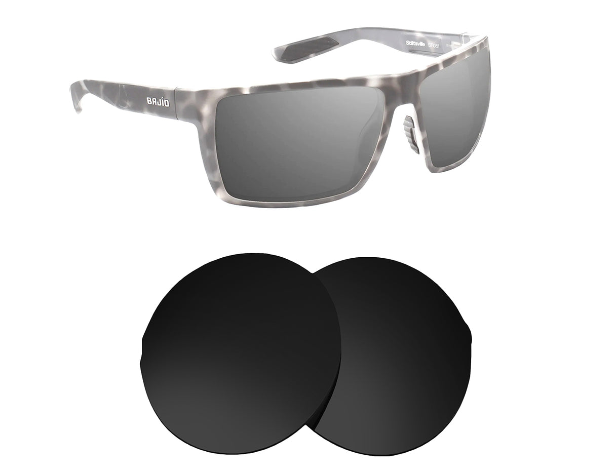 Bajio Stiltsville-Replacement Lenses-Volcanic Black-Non-Polarized-Seek Optics