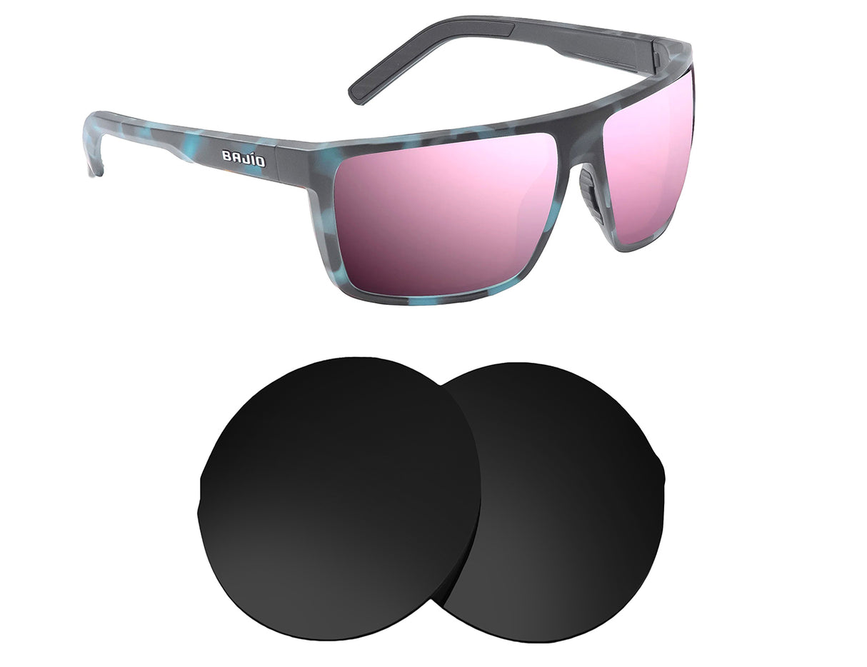 Bajio Toads-Replacement Lenses-Volcanic Black-Non-Polarized-Seek Optics