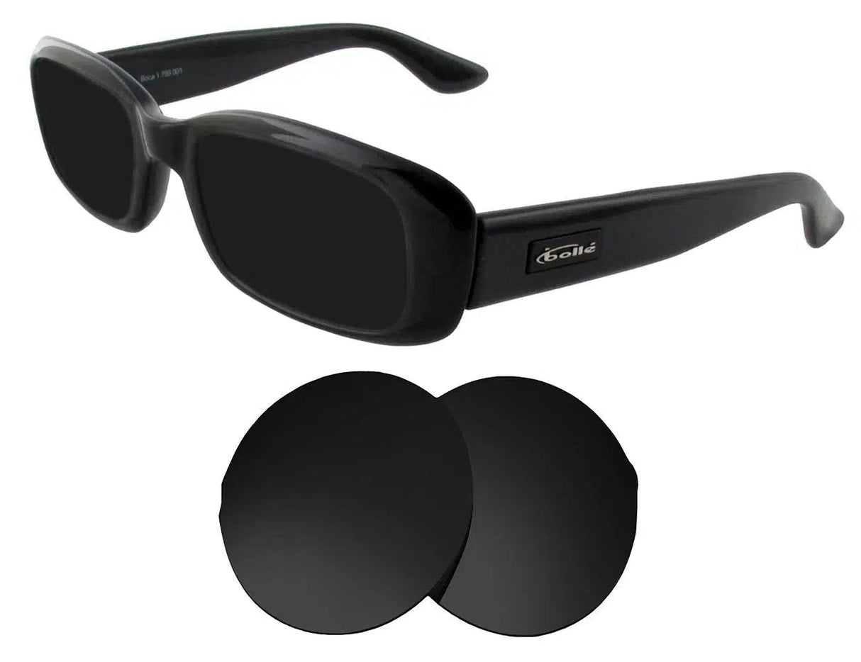 Bolle Boca-Replacement Lenses-Volcanic Black-Non-Polarized-Seek Optics