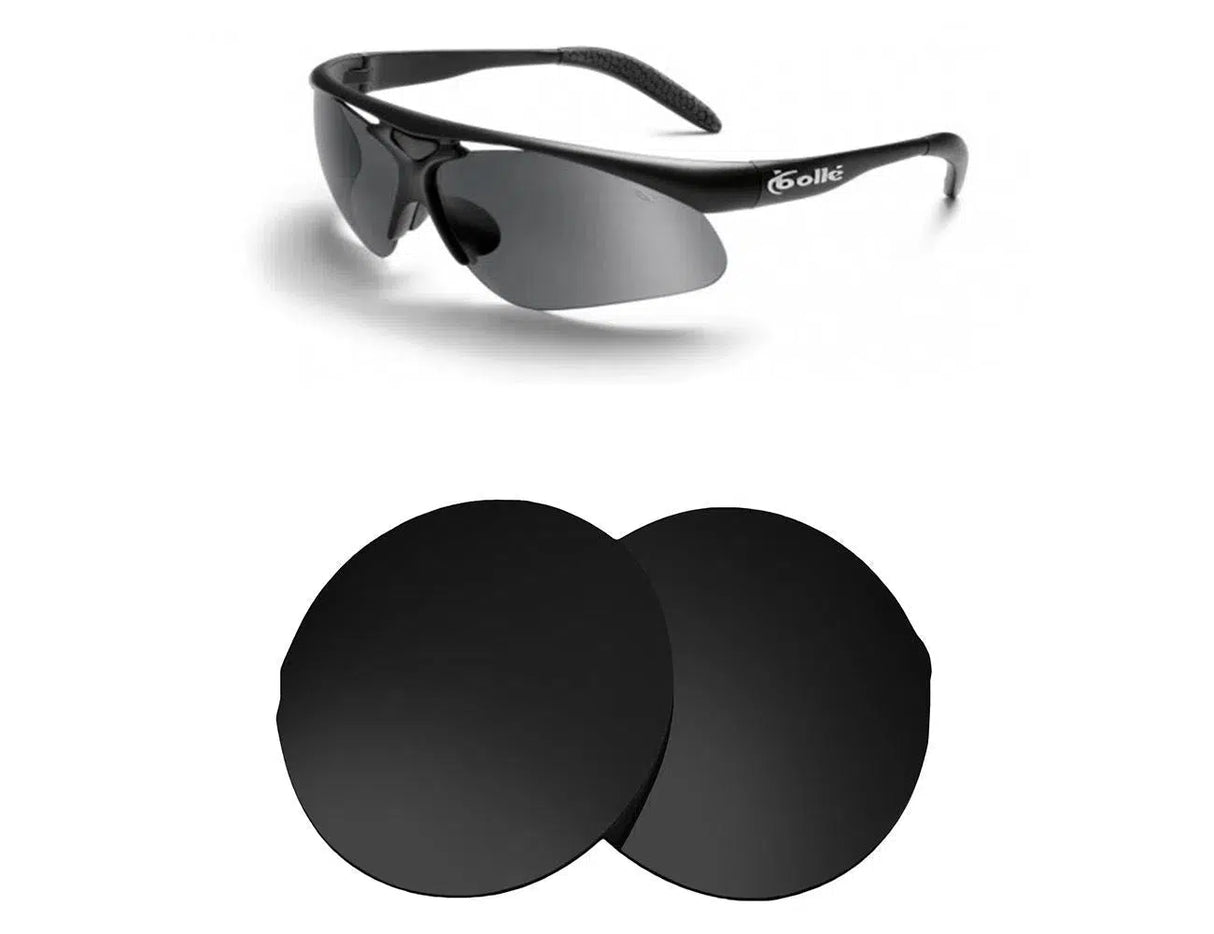 Bolle Vigilante-Replacement Lenses-Volcanic Black-Non-Polarized-Seek Optics