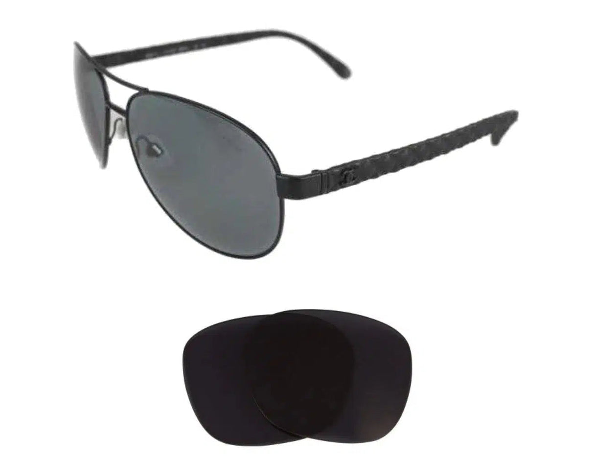 Chanel 4204-Q-Replacement Lenses-Volcanic Black-Non-Polarized-Seek Optics