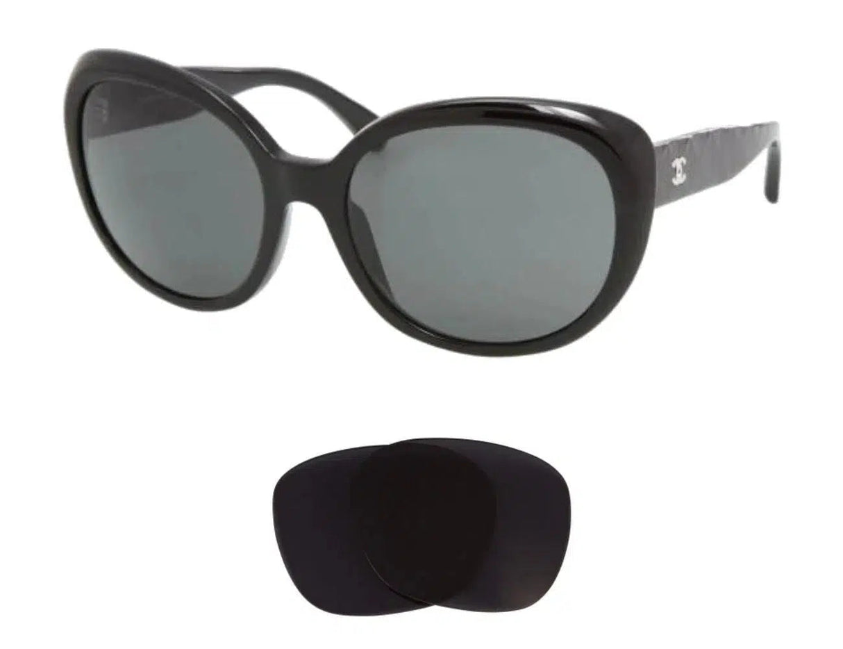 Chanel 5184-Replacement Lenses-Volcanic Black-Non-Polarized-Seek Optics