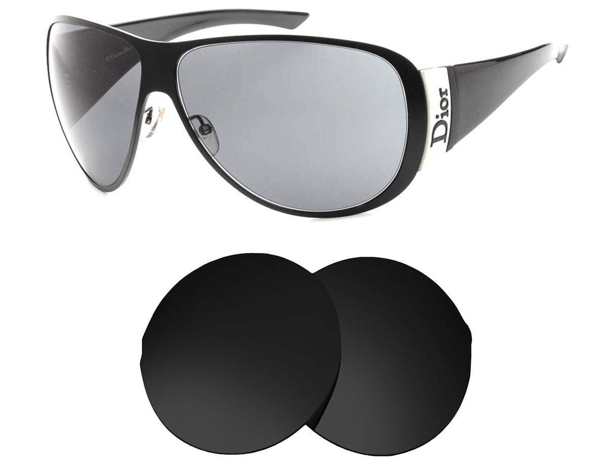 Christian Dior Subdior 1-Replacement Lenses-Volcanic Black-Non-Polarized-Seek Optics