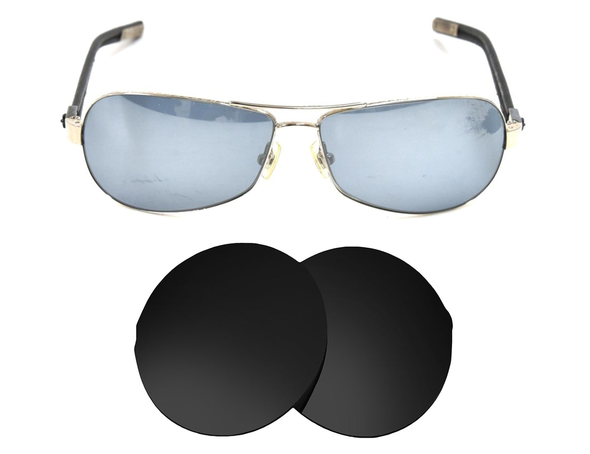 Chrome Hearts Red Riot-Replacement Lenses-Volcanic Black-Non-Polarized-Seek Optics