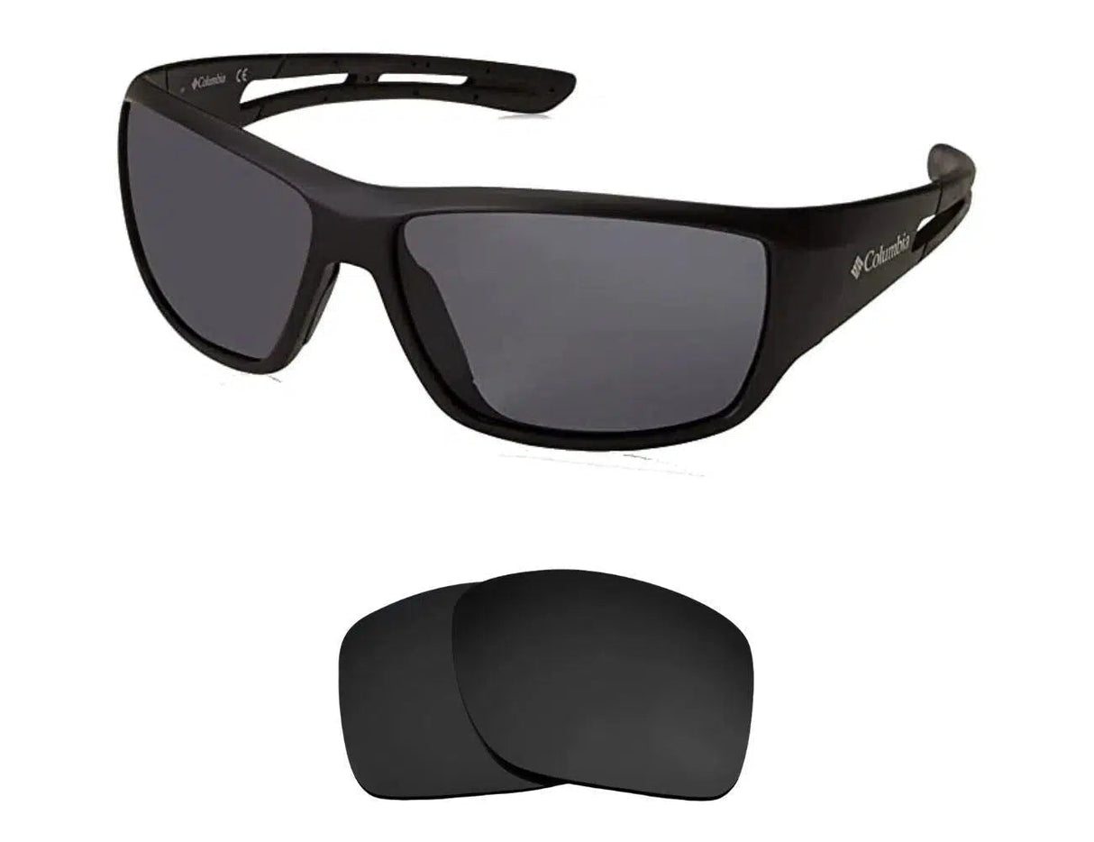 Columbia Utilizer-Replacement Lenses-Volcanic Black-Non-Polarized-Seek Optics