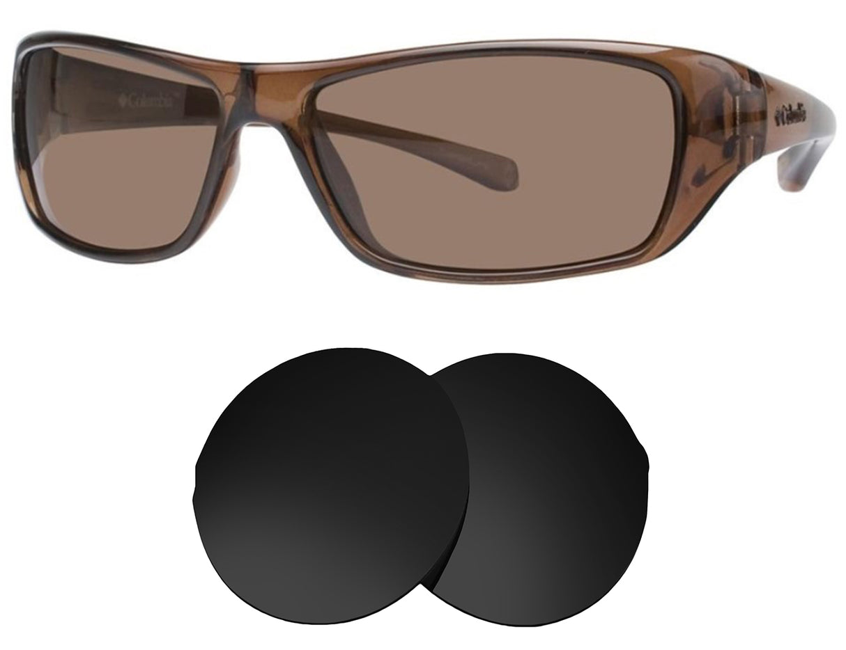 Columbia Thunderstorm-Replacement Lenses-Volcanic Black-Non-Polarized-Seek Optics