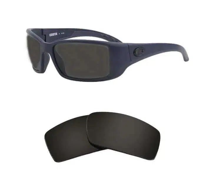 Costa Del Mar Blackfin-Replacement Lenses-Volcanic Black-Non-Polarized-Seek Optics