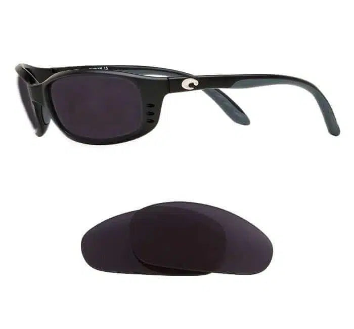 Costa Del Mar Brine-Replacement Lenses-Volcanic Black-Non-Polarized-Seek Optics