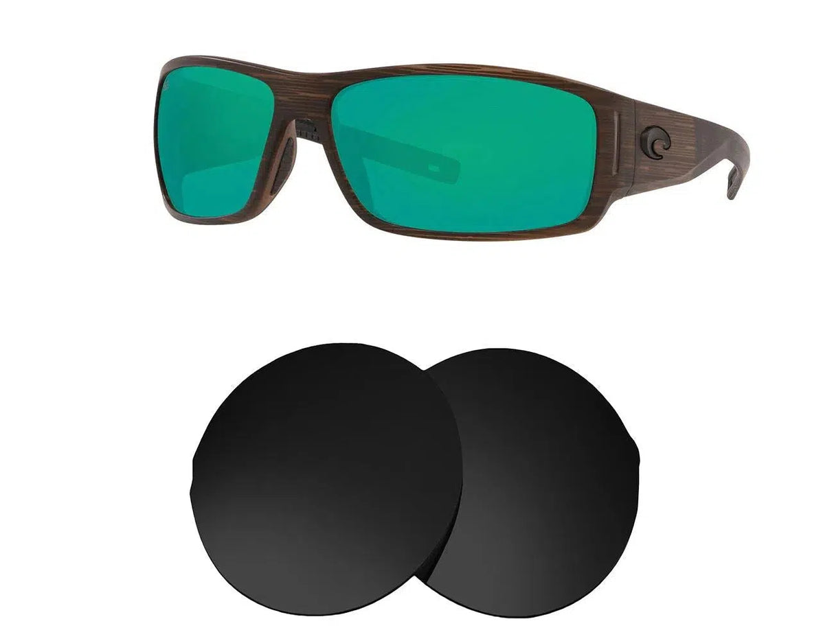 Costa Del Mar Cape-Replacement Lenses-Volcanic Black-Non-Polarized-Seek Optics