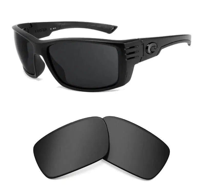 Costa Del Mar Cortez-Replacement Lenses-Volcanic Black-Non-Polarized-Seek Optics