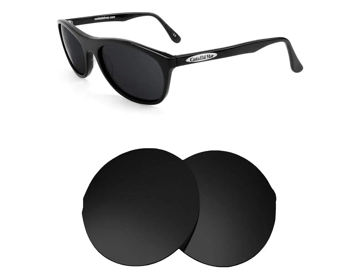 Costa Del Mar EU-11 Euro-Replacement Lenses-Volcanic Black-Non-Polarized-Seek Optics