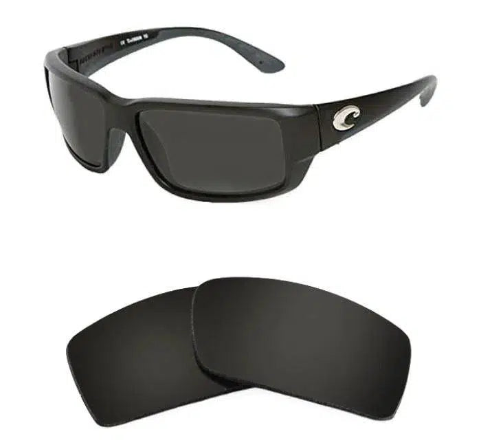 Costa Del Mar Fantail-Replacement Lenses-Volcanic Black-Non-Polarized-Seek Optics