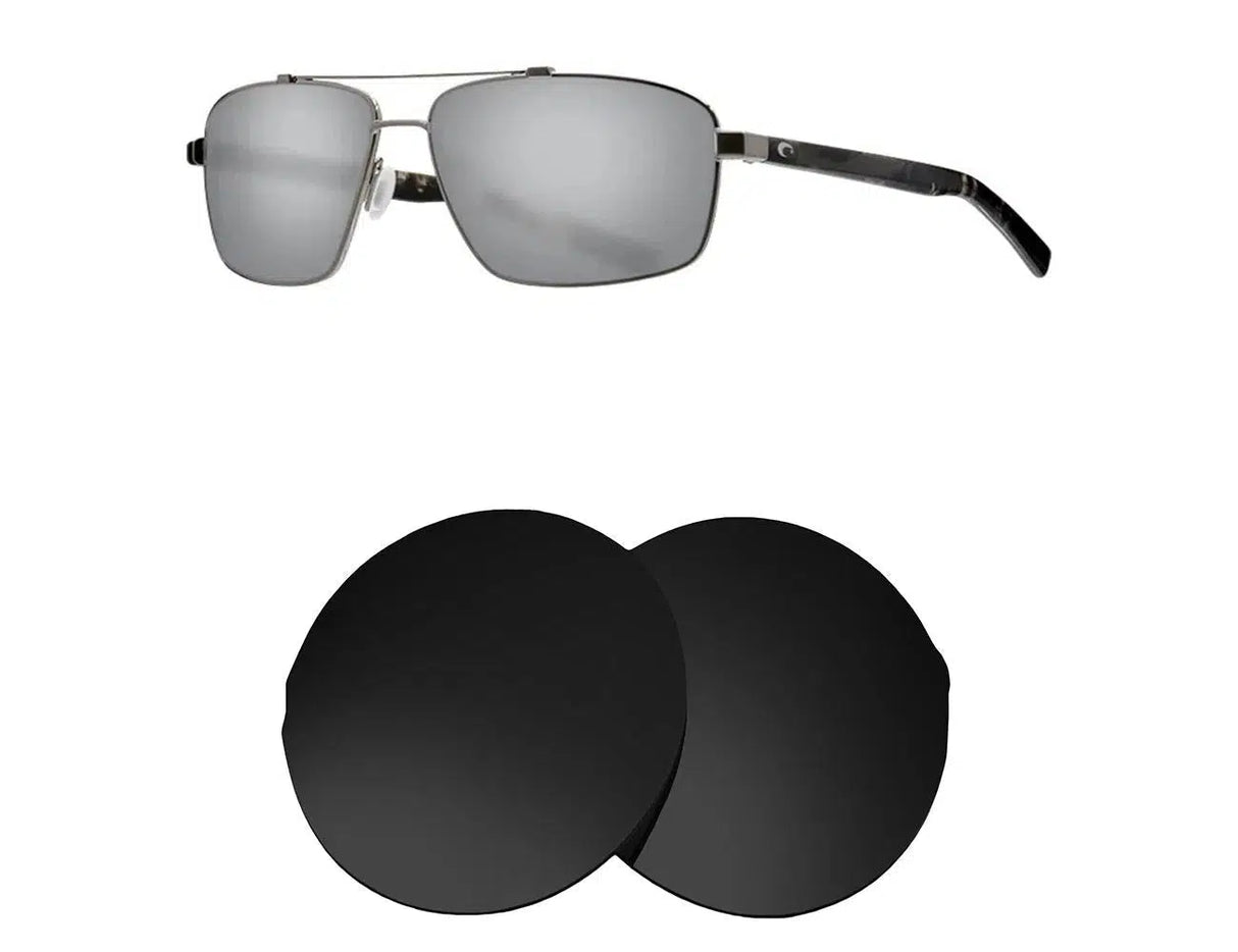 Costa Del Mar Flagler-Replacement Lenses-Volcanic Black-Non-Polarized-Seek Optics