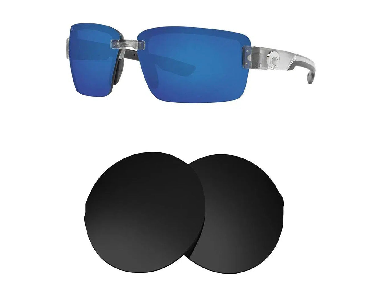 Costa Del Mar Galveston-Replacement Lenses-Volcanic Black-Non-Polarized-Seek Optics
