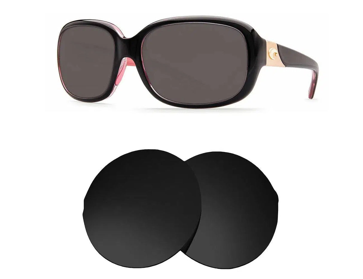 Costa Del Mar Gannet-Replacement Lenses-Volcanic Black-Non-Polarized-Seek Optics