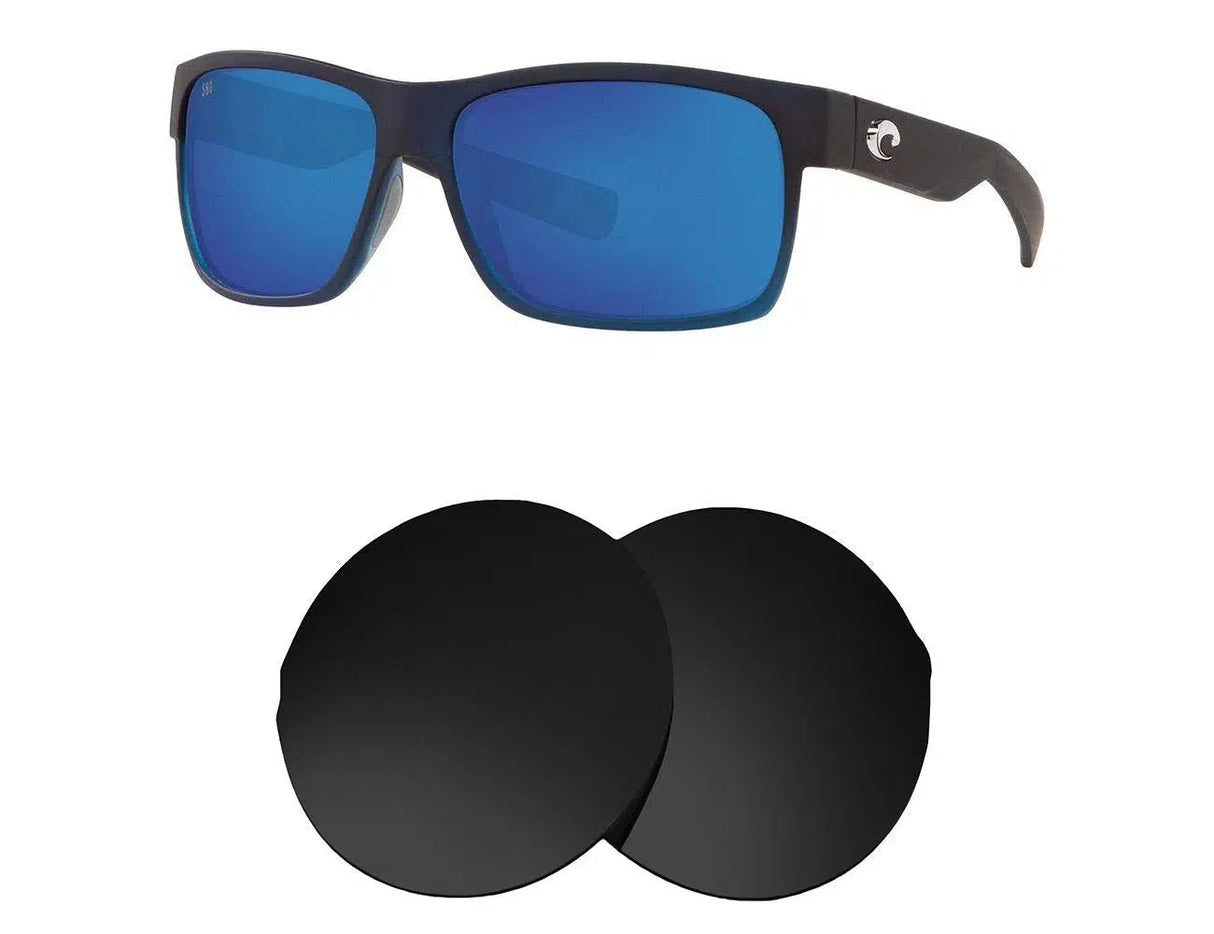 Costa Del Mar Half Moon-Replacement Lenses-Volcanic Black-Non-Polarized-Seek Optics